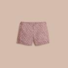 Burberry Burberry Leaf Print Swim Shorts, Purple