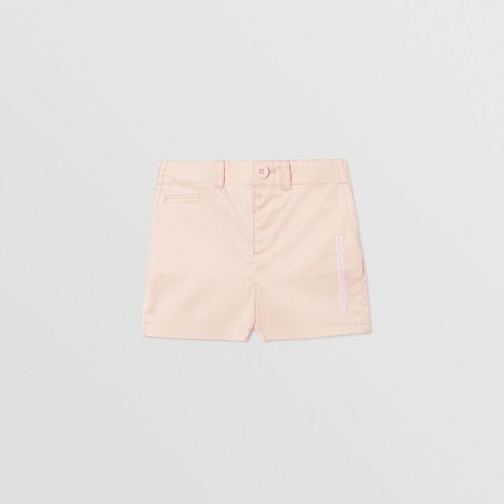 Burberry Burberry Childrens Embroidered Logo Cotton Shorts, Size: 2y, Pink