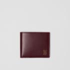 Burberry Burberry Monogram Motif Leather International Bifold Wallet, Red