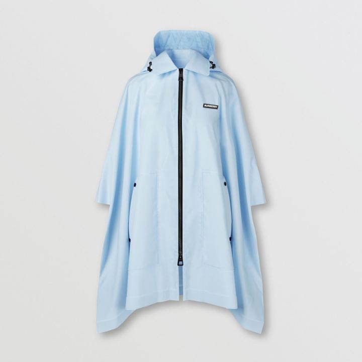 Burberry Burberry Detachable Hood Logo Appliqu Econyl Cape, Size: S/m