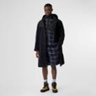 Burberry Burberry Vintage Check Faux Shearling Drawcord Shorts, Blue