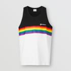 Burberry Burberry Rainbow Stripe Print Cotton Vest