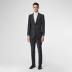 Burberry Burberry English Fit Triple Stud Silk Linen Tailored Jacket, Size: 34, Black