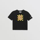 Burberry Burberry Childrens Deer Print Cotton T-shirt, Size: 12m, Black