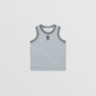 Burberry Burberry Childrens Star And Monogram Motif Jersey Mesh Sleeveless Top, Size: 12y
