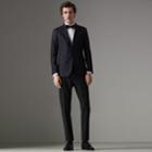 Burberry Burberry Soho Fit Spot Silk Evening Jacket, Size: 34r, Blue