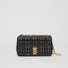 Burberry Burberry Small Quilted Check Lambskin Lola Bag, Black