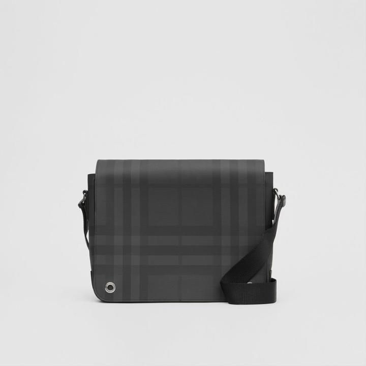 Burberry Burberry London Check And Leather Satchel, Black