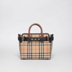 Burberry Burberry The Mini Vintage Check Triple Stud Belt Bag, Beige