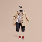 Burberry Burberry Cotton Trench Coat, Size: 3y, Beige
