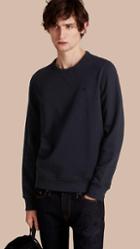 Burberry Cotton Blend Jersey Sweatshirt