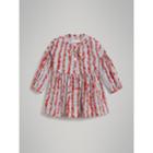 Burberry Burberry Scribble Stripe Cotton Dress, Size: 14y