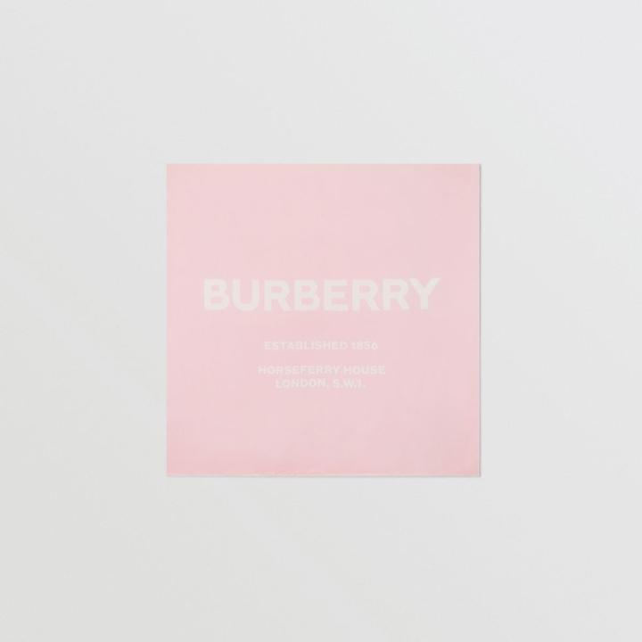Burberry Burberry Horseferry Print Silk Square Scarf, Pink