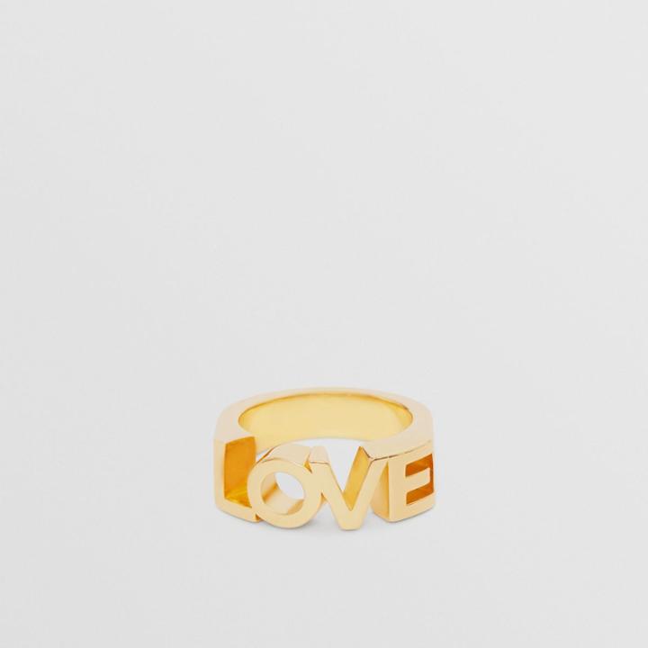 Burberry Burberry Gold-plated Love Ring
