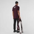Burberry Burberry Letter Graphic Cotton Piqu Oversized Polo Shirt, Size: Xl