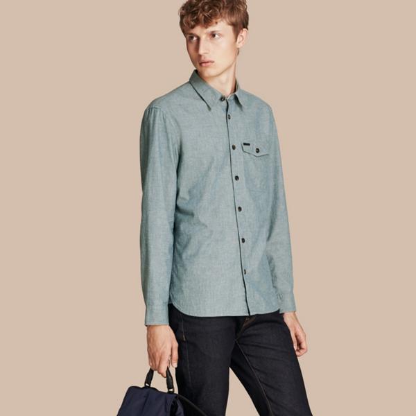 Burberry Chambray Cotton Shirt