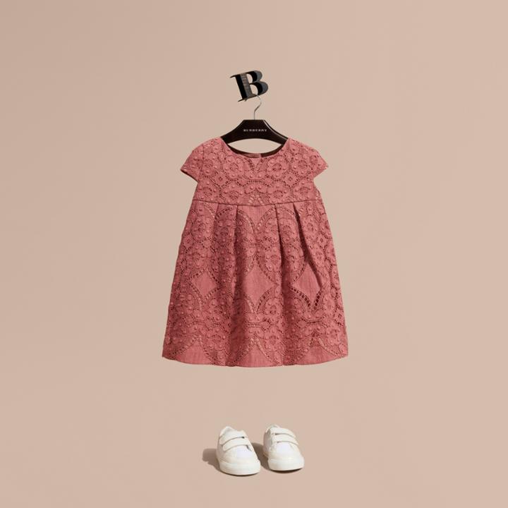 Burberry Burberry English Lace A-line Dress, Size: 12m, Purple