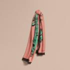 Burberry Burberry Beasts Print Lightweight Cashmere Scarf, Pink