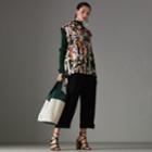 Burberry Burberry Archive Scarf Print Silk Sleeveless Shirt, Size: 04, Multicolour