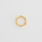 Burberry Burberry Gold-plated Nut Ring, Size: M, Yellow