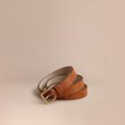 Burberry Burberry Trench Leather Belt, Size: 90, Brown