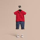 Burberry Burberry Cotton Piqu Polo Shirt, Size: 3y, Red