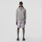 Burberry Burberry Check Hood Cotton Hoodie, Size: M