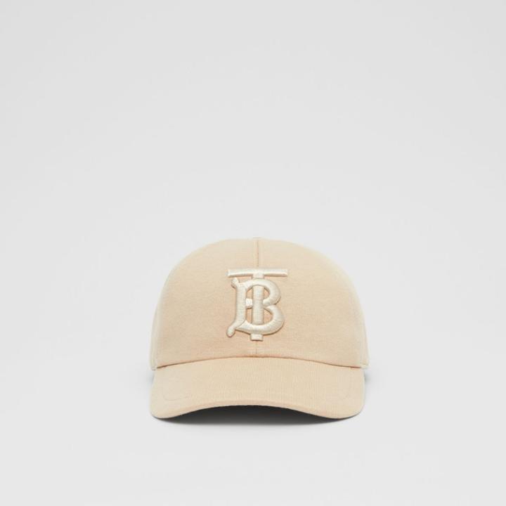 Burberry Burberry Monogram Motif Jersey Baseball Cap, Size: Xl, Beige