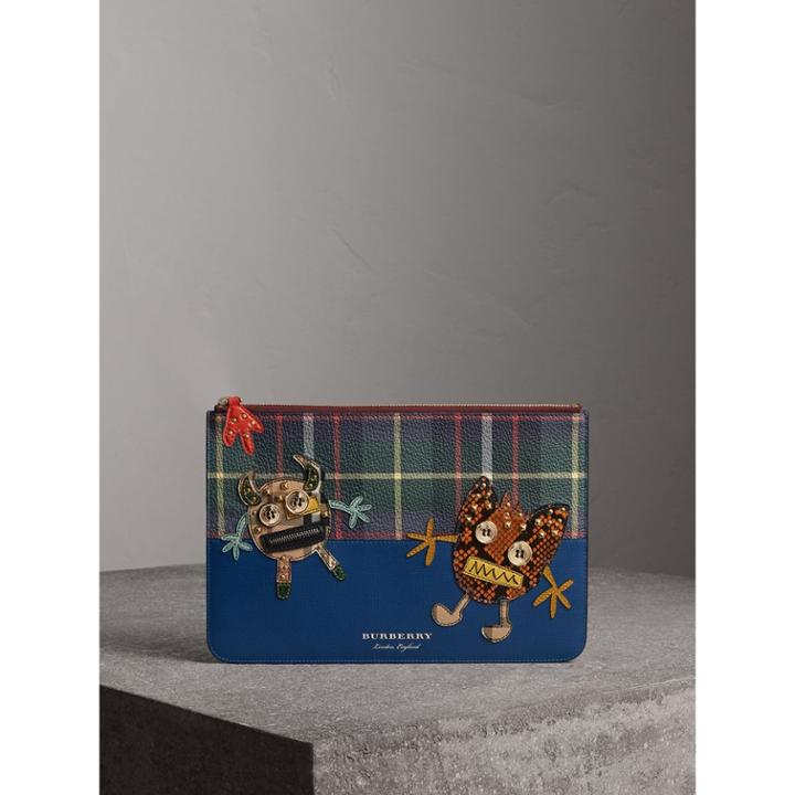 Burberry Burberry Creature Appliqu Leather Pouch
