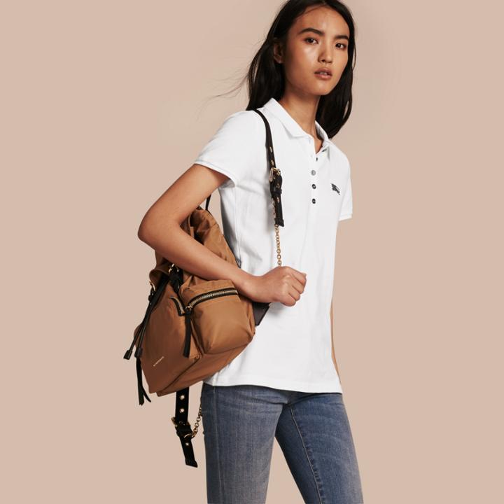 Burberry Burberry Cotton Piqu Polo Shirt, Size: M, White