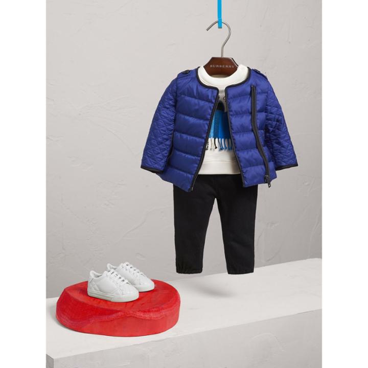 Burberry Burberry Down-filled Quilted Jacket, Size: 3y, Blue