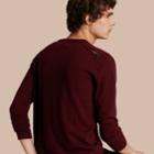 Burberry Burberry Lightweight Crew Neck Cashmere Sweater With Check Trim, Size: Xxxl, Red
