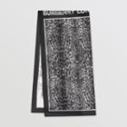 Burberry Burberry Angel And Leopard Print Silk Scarf, Black