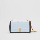 Burberry Burberry Small Quilted Tri-tone Lambskin Lola Bag, Blue