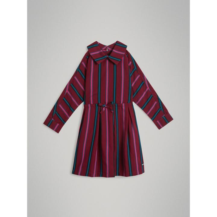 Burberry Burberry Striped Drawcord Dress, Size: 6y