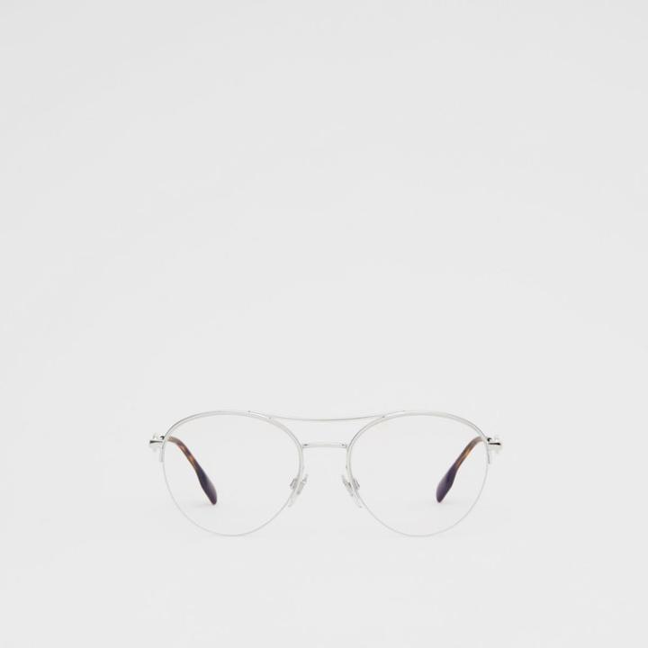 Burberry Burberry Monogram Motif Chain-link Detail Blue Light Glasses