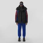 Burberry Burberry Detachable Hood Colour Block Technical Wool Jacket, Size: M