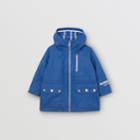 Burberry Burberry Childrens Logo Print Showerproof Hooded Jacket, Size: 10y, Blue