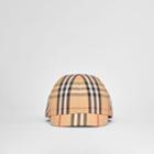 Burberry Burberry Childrens Vintage Check And Icon Stripe Cotton Baseball Cap, Size: 12m-18m