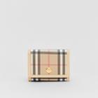 Burberry Burberry Small Vintage Check E-canvas Folding Wallet, Beige