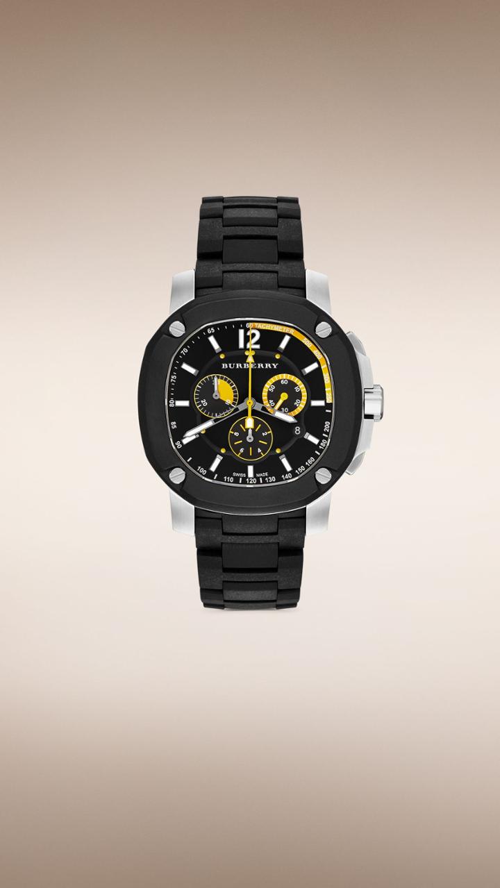 Burberry Burberry The Britain Bby1106 47mm Chronograph, Black