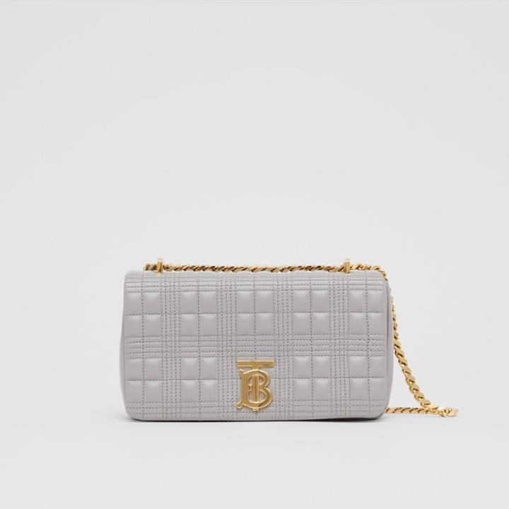 Burberry Burberry Small Quilted Lambskin Lola Bag, Grey