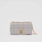 Burberry Burberry Small Quilted Lambskin Lola Bag, Grey