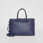 Burberry Burberry Soft Leather Holdall, Blue