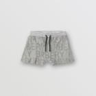 Burberry Burberry Childrens Logo Towelling Drawcord Shorts, Size: 2y, Grey