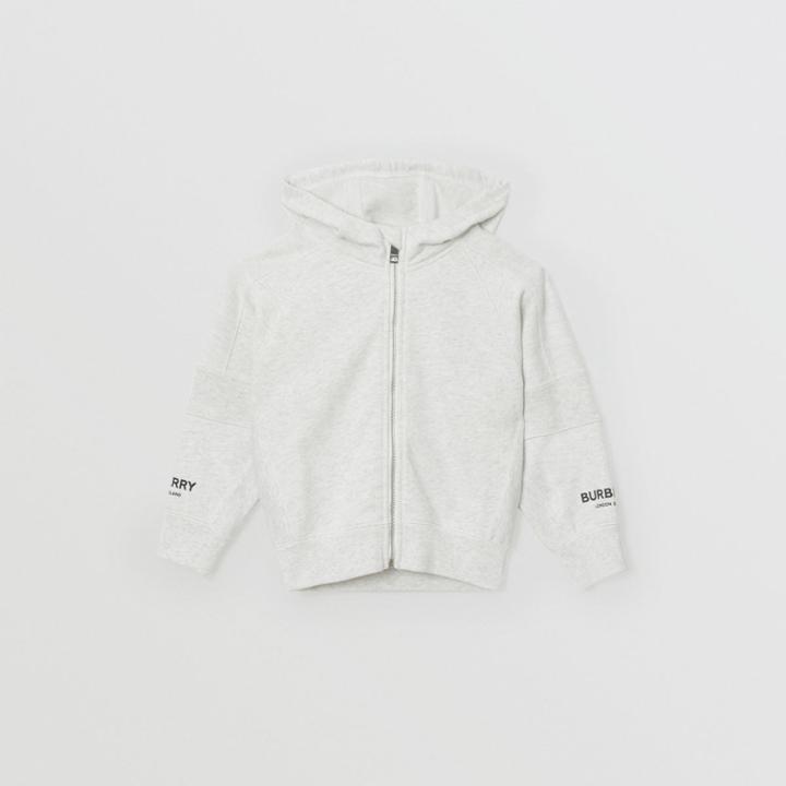 Burberry Burberry Childrens Logo Print Cotton Hooded Top, Size: 14y, White