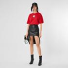 Burberry Burberry Montage Print Cotton Oversized T-shirt, Size: Xs, Red
