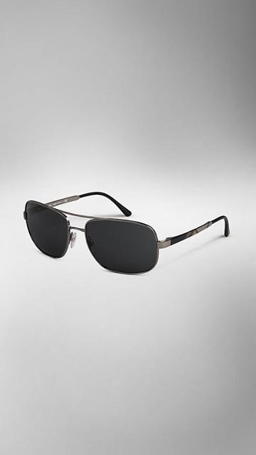 Burberry Square Frame Aviator Sunglasses