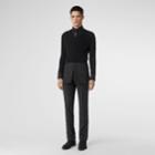 Burberry Burberry Layered Silk Blend And Wool Sweater, Black