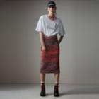 Burberry Burberry Cashmere Cotton Wool Blend Moulin Skirt, Size: Xs, Red